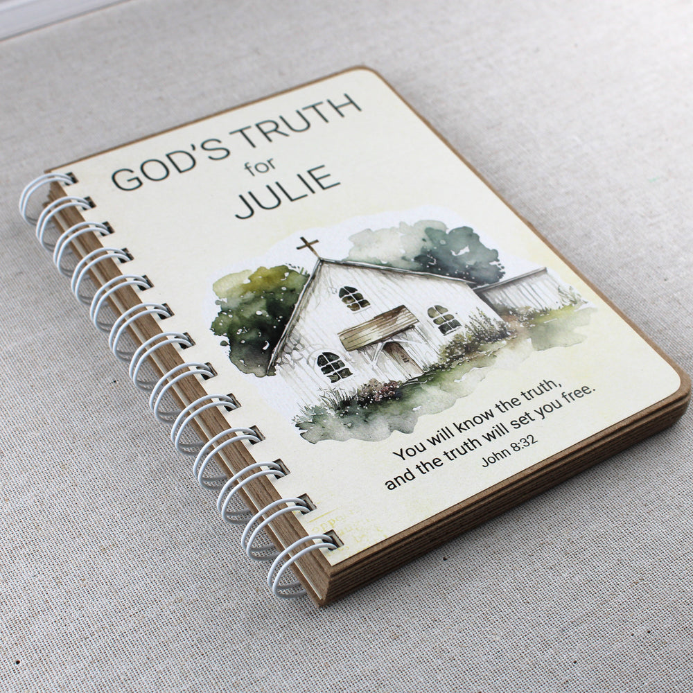 Adult Baptism Gifts - Personalized Spiral Bible Verse Books - inAWE Handmade Gifts, Personalized Gifts, Spiritual Gifts 