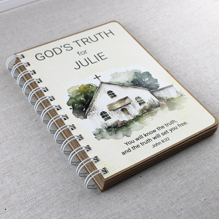 Adult Baptism Gifts - Personalized Spiral Bible Verse Books - inAWE Handmade Gifts, Personalized Gifts, Spiritual Gifts 