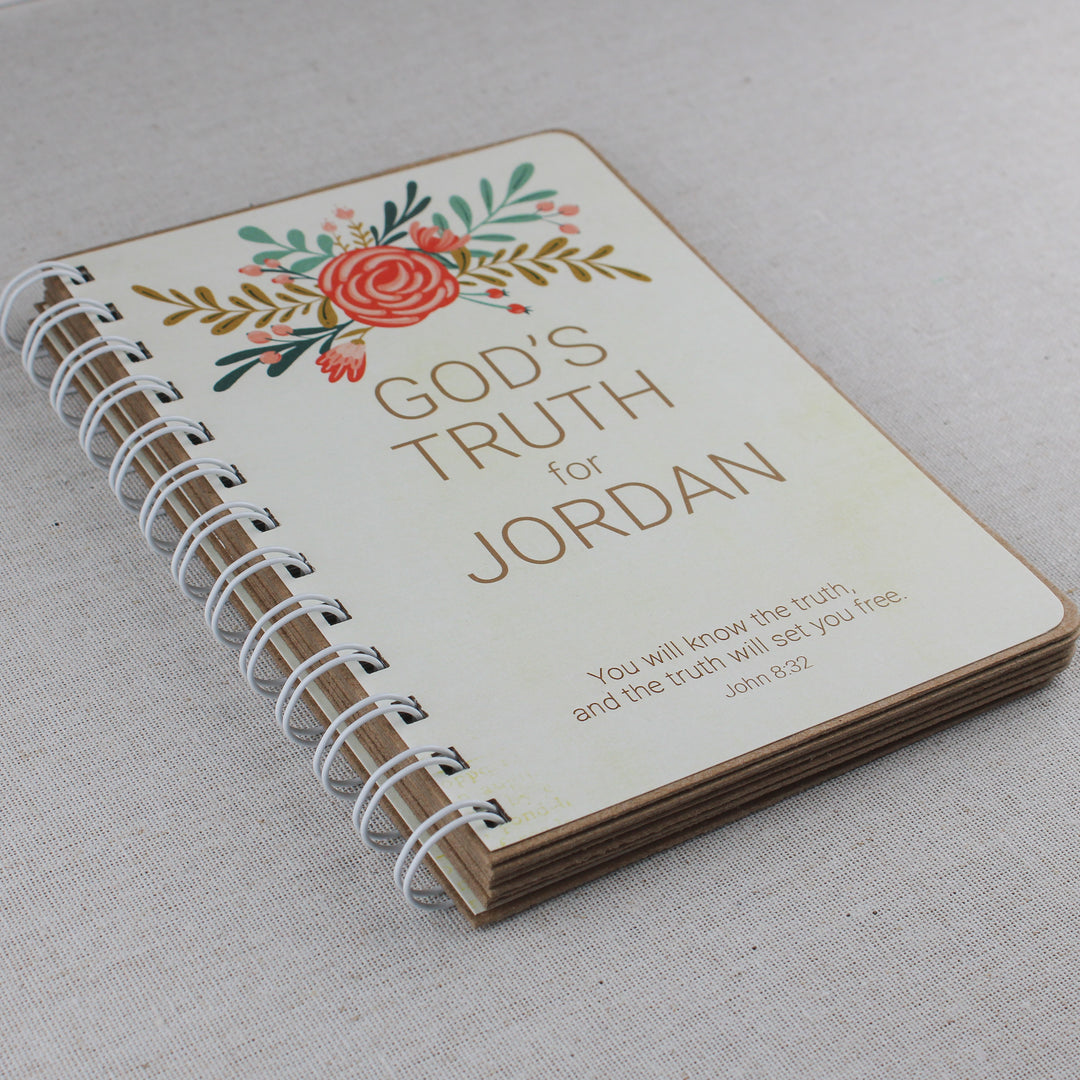 Christian Teen Girl Books - Personalized Cover with 40+ Bible Verses - inAWE Handmade Gifts, Personalized Gifts, Spiritual Gifts 
