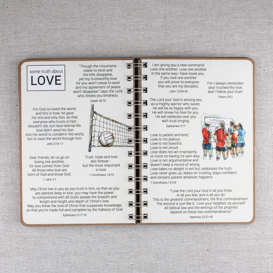 Volleyball Coach Gift Ideas | Personalized Volleyball Book of Truth