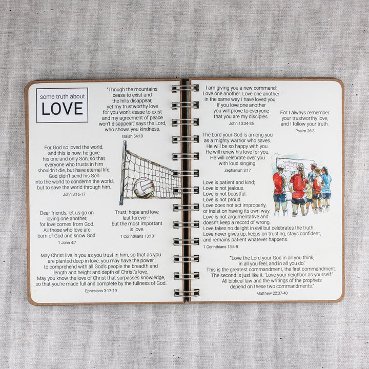 Volleyball Coach Gift Ideas | Personalized Volleyball Book of Truth