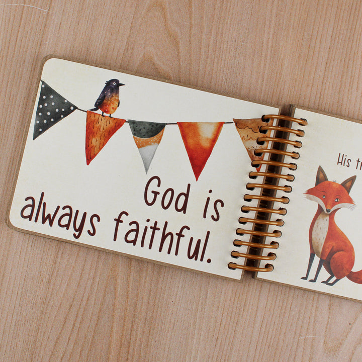 Forest Friends God’s Promises Book with Custom Message | Catholic Baptism Gift - inAWE Handmade Gifts, Personalized Gifts, Spiritual Gifts 