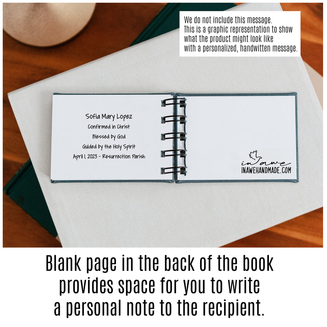 Prayer Book - Confirmation Gift for Boys - inAWE Handmade Gifts, Personalized Gifts, Spiritual Gifts 