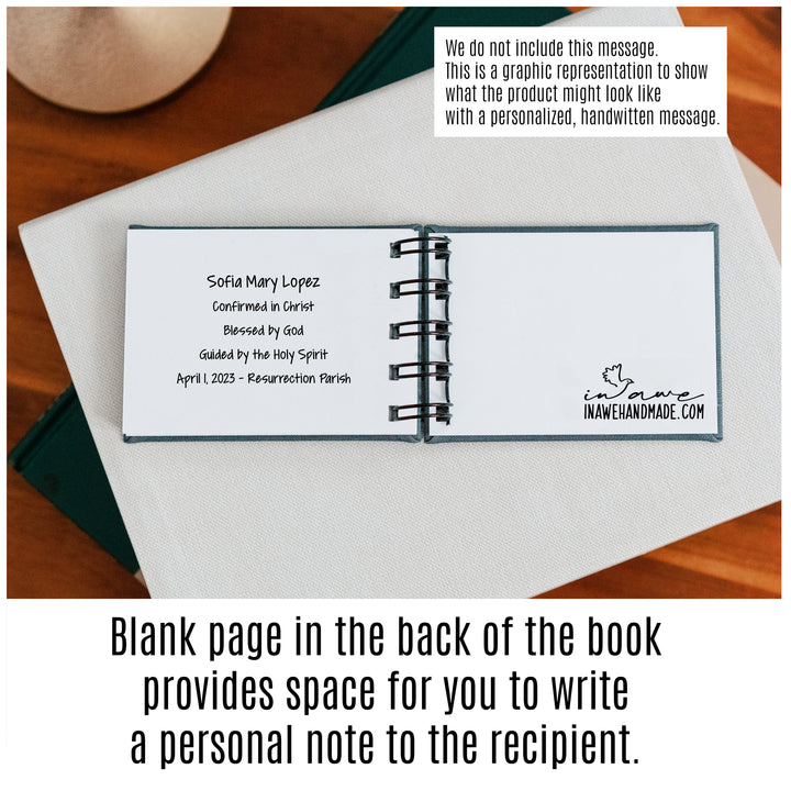 Prayer Book - Confirmation Gift for Boys - inAWE Handmade Gifts, Personalized Gifts, Spiritual Gifts 