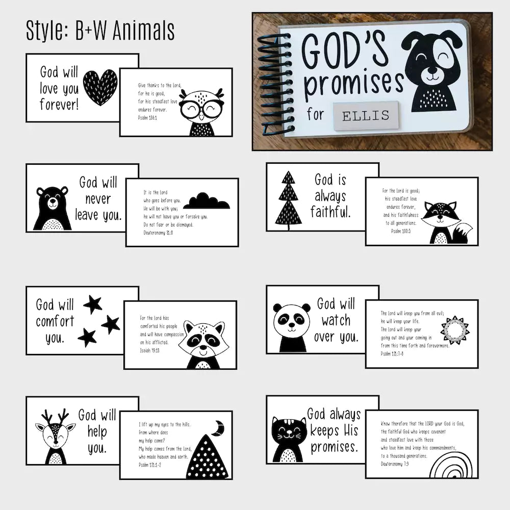 God's Promise Book - Personalized Baptism Gift for Godson from Godparents - inAWE Handmade Gifts, Personalized Gifts, Spiritual Gifts 