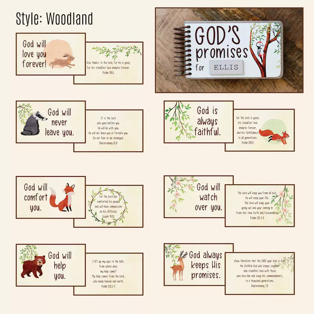 Personalized God's Promise Book - Unique Baptism Godchild Gift with Custom Message - inAWE Handmade Gifts, Personalized Gifts, Spiritual Gifts 