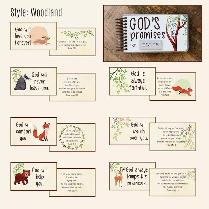God's Promises Personalized Book - Cherished Heirloom for Baby's First Birthday - inAWE Handmade Gifts, Personalized Gifts, Spiritual Gifts 