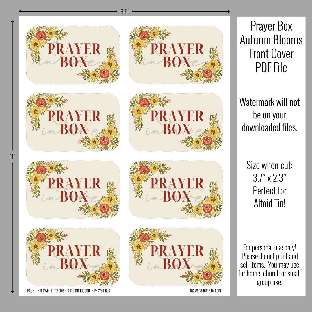 DIY Prayer Box Printable | Instant Download Craft with The Lord’s Prayer