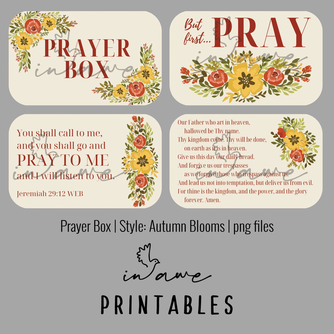 Rayeel Box DIY Prayer Box Printable | Instant Download Craft with The Lord’s Pray ...