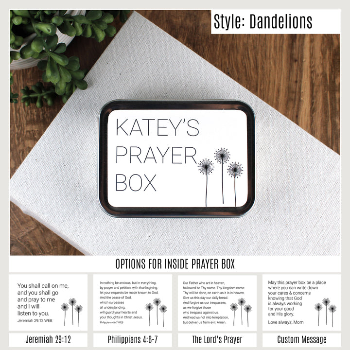 Gifts for Christian Friends - Personalized Prayer Tin