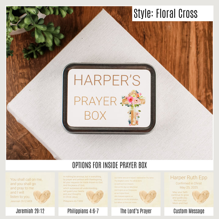 Gifts for Christian Friends - Personalized Prayer Tin