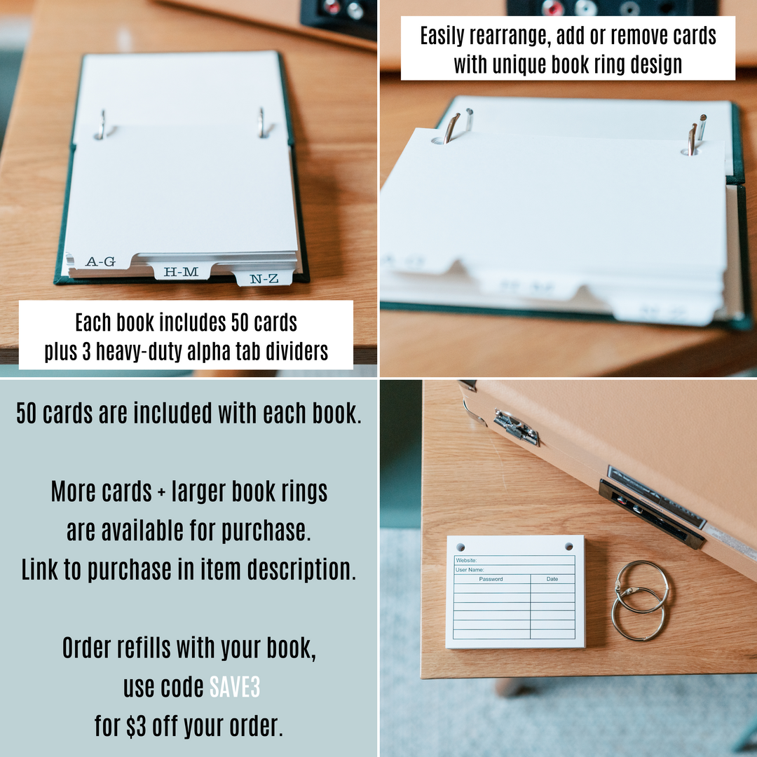 Premium Password Book 📓 Perfect Christmas Stocking Stuffers for Adults