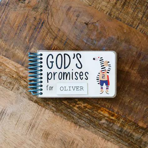 God's Promises Sports Board Book - Personalized Baptism Gifts - inAWE Handmade Gifts, Personalized Gifts, Spiritual Gifts 
