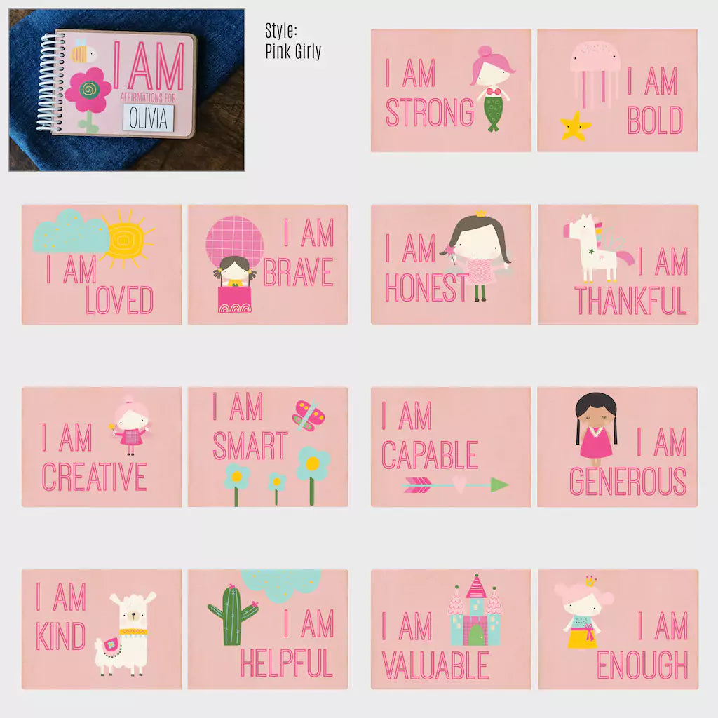 Personalized Birthday Gift for Kids - I AM Affirmation Book - inAWE Handmade Gifts, Personalized Gifts, Spiritual Gifts 