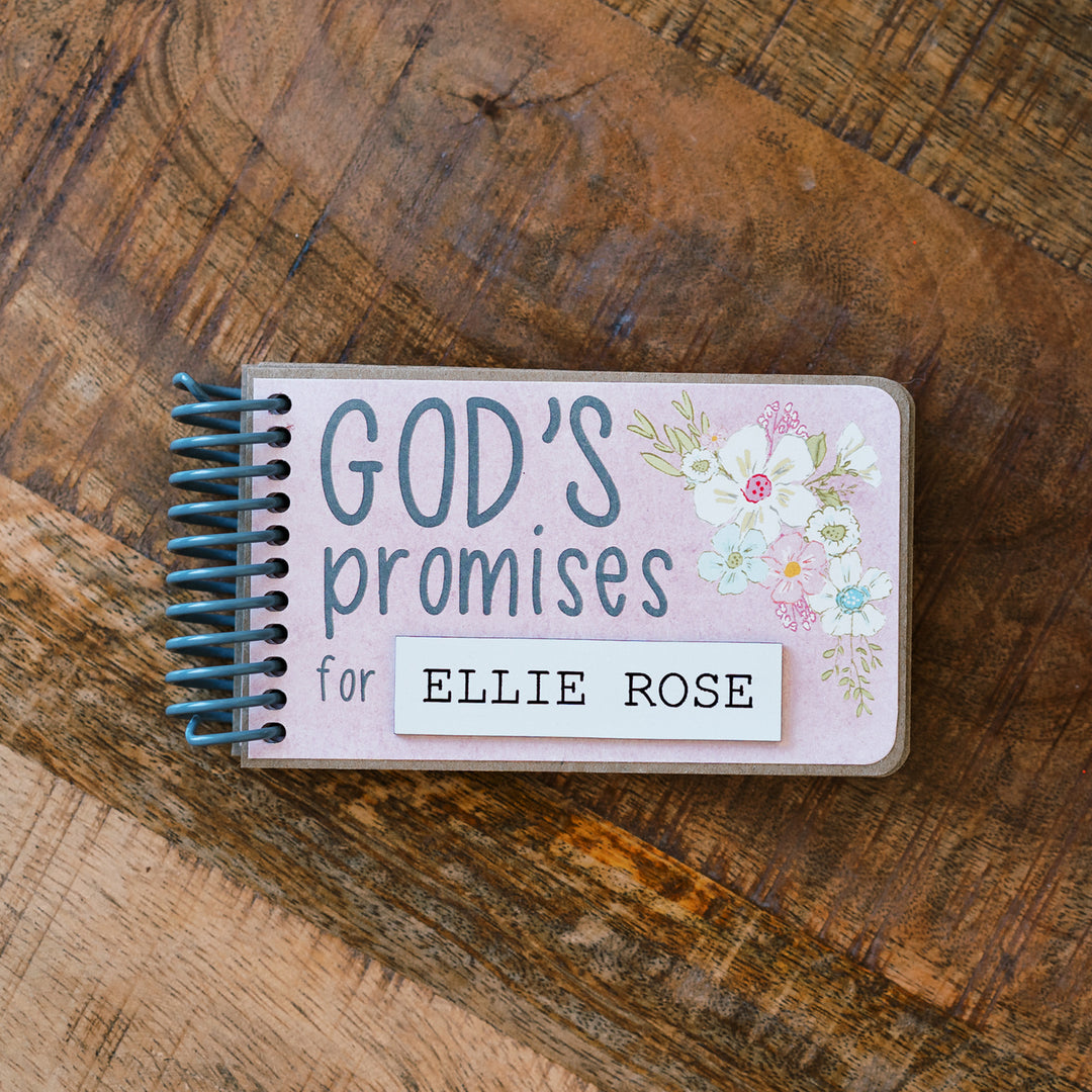 best gift for goddaughter, personalized God's Promise book with Bible verses.