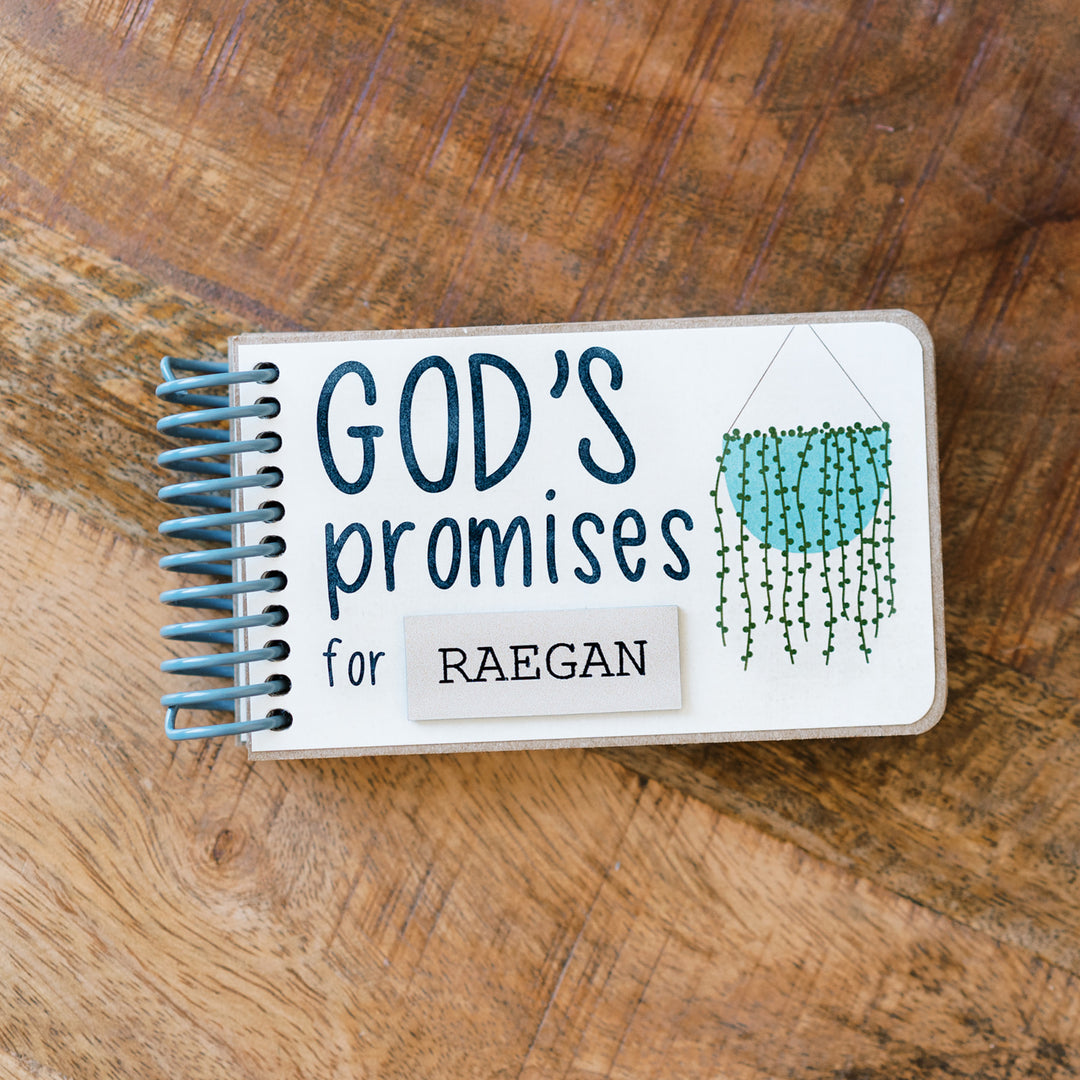 personalized God's promise book for kids in plant style - babys first birthday gift.