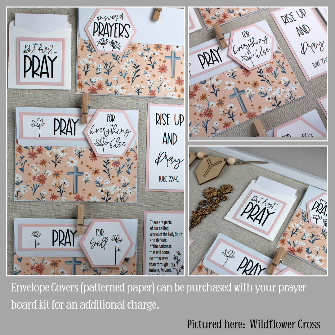 DIY Prayer Board Kit - Create Your Own Prayer Board - Wildflowers - inAWE Handmade Gifts, Personalized Gifts, Spiritual Gifts 