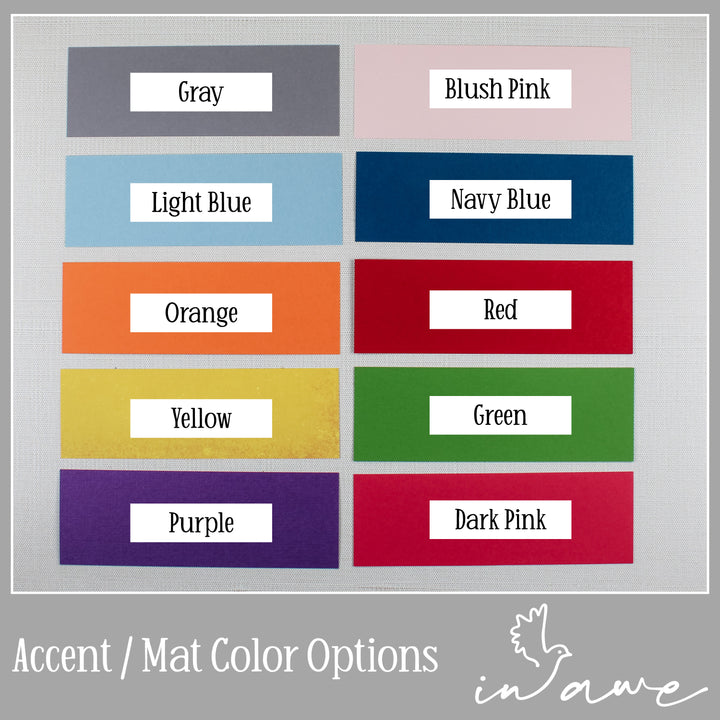 Prayer board kit mat color options.