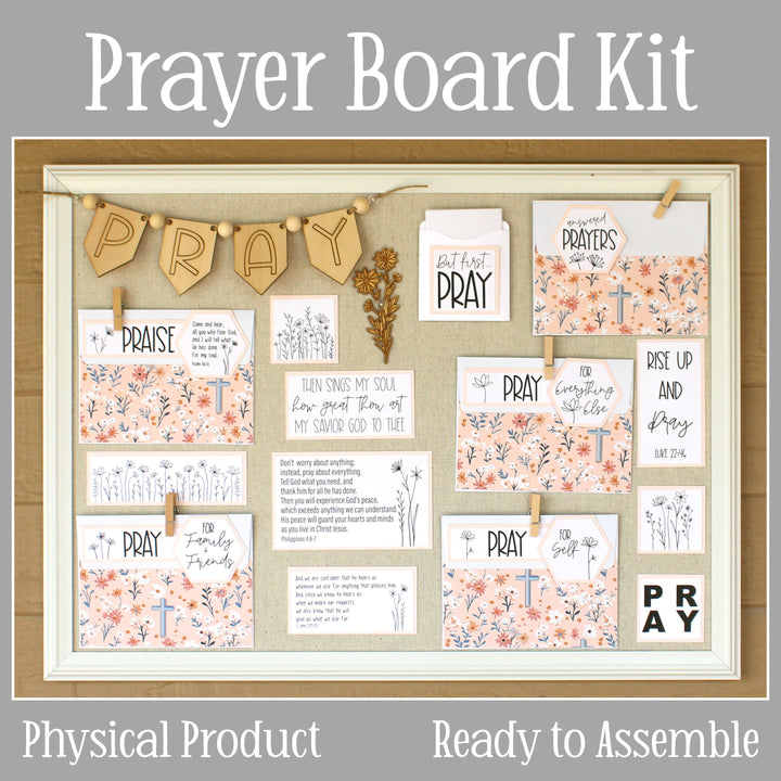 Prayer board ready to assemble.
