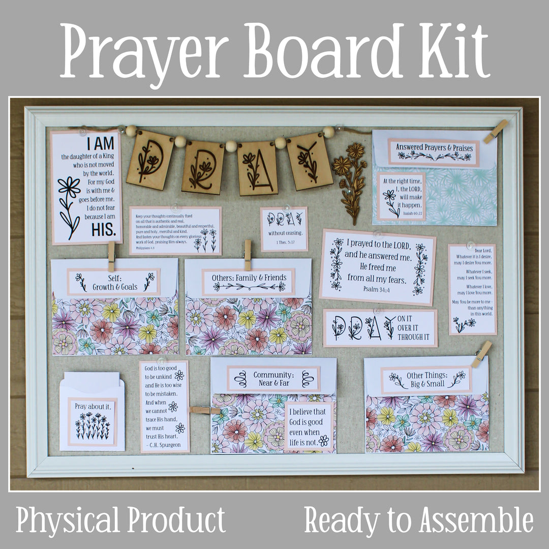 DIY Prayer Board Kit | Inspiring Prayer Wall Ideas for Your Space