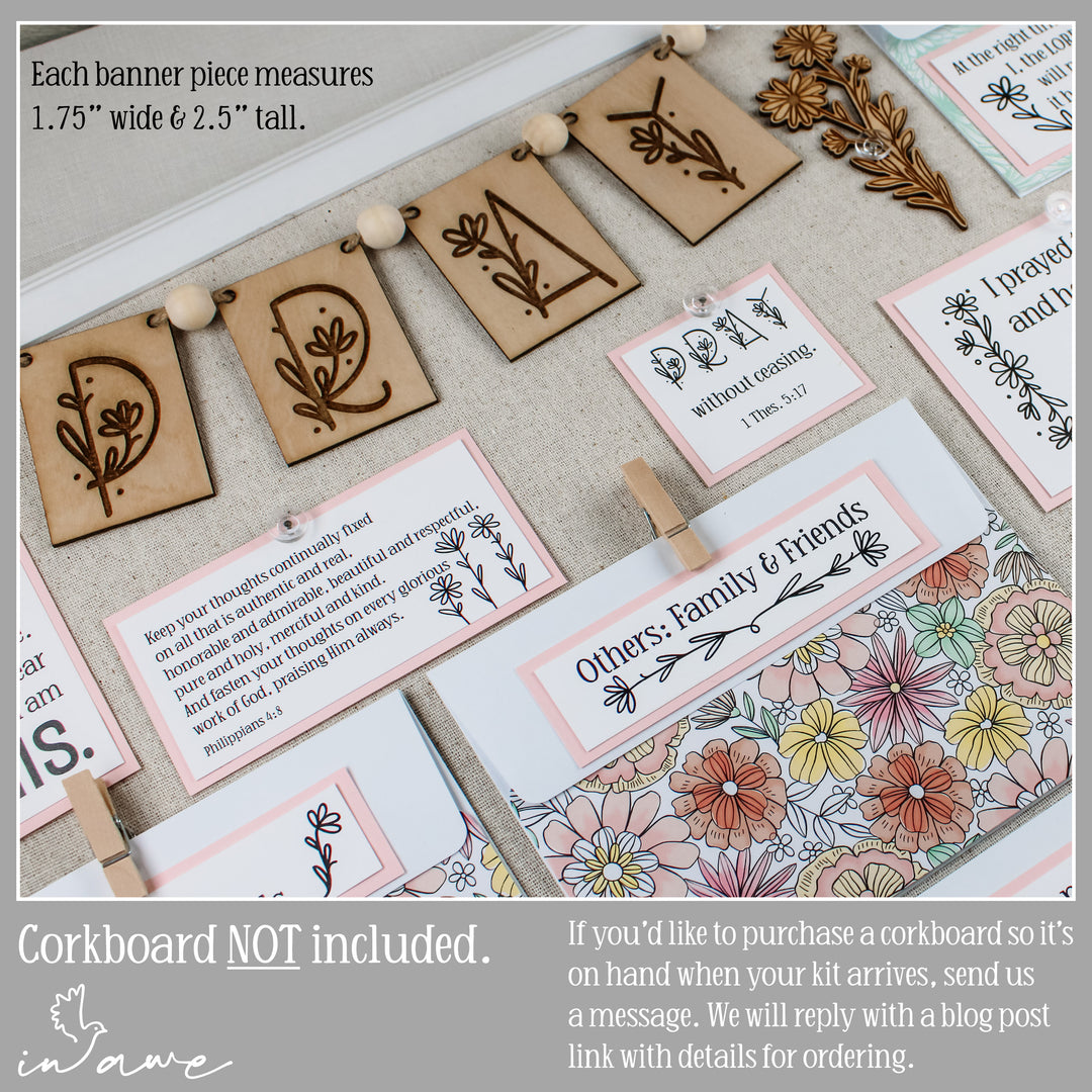 DIY Prayer Board Kit | Inspiring Prayer Wall Ideas for Your Space