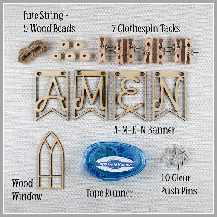 Prayer Board Kit with Envelopes | Church Hymns Lyrics, Bible Verses + Christian Quotes