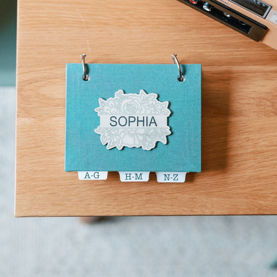 Password Book with Tabs | Personalized + Handcrafted Elegance - inAWE Handmade Gifts, Personalized Gifts, Spiritual Gifts 