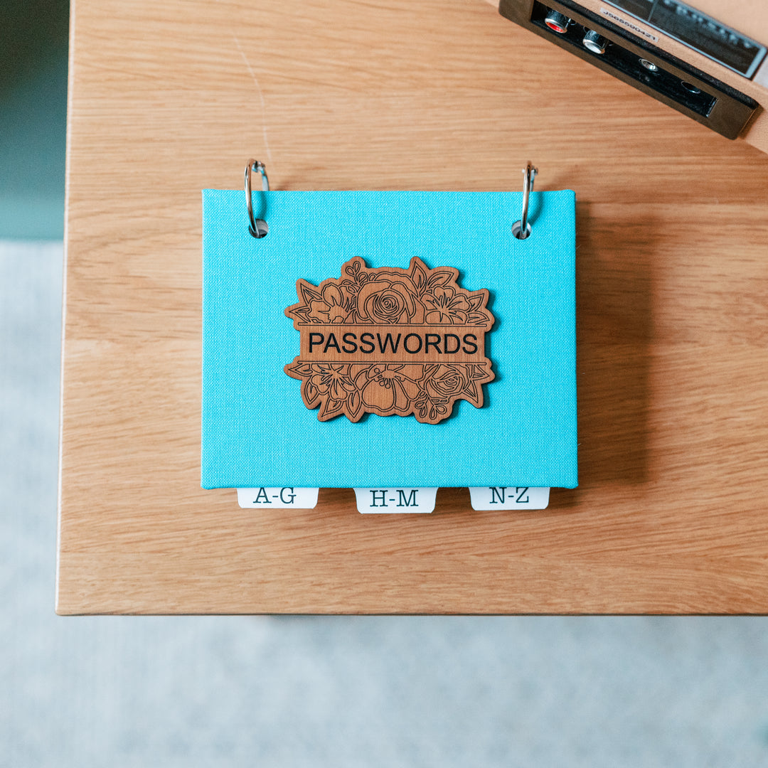 Password Book for Seniors | Large Print, Refillable, Alpha Tabs - inAWE Handmade Gifts, Personalized Gifts, Spiritual Gifts 