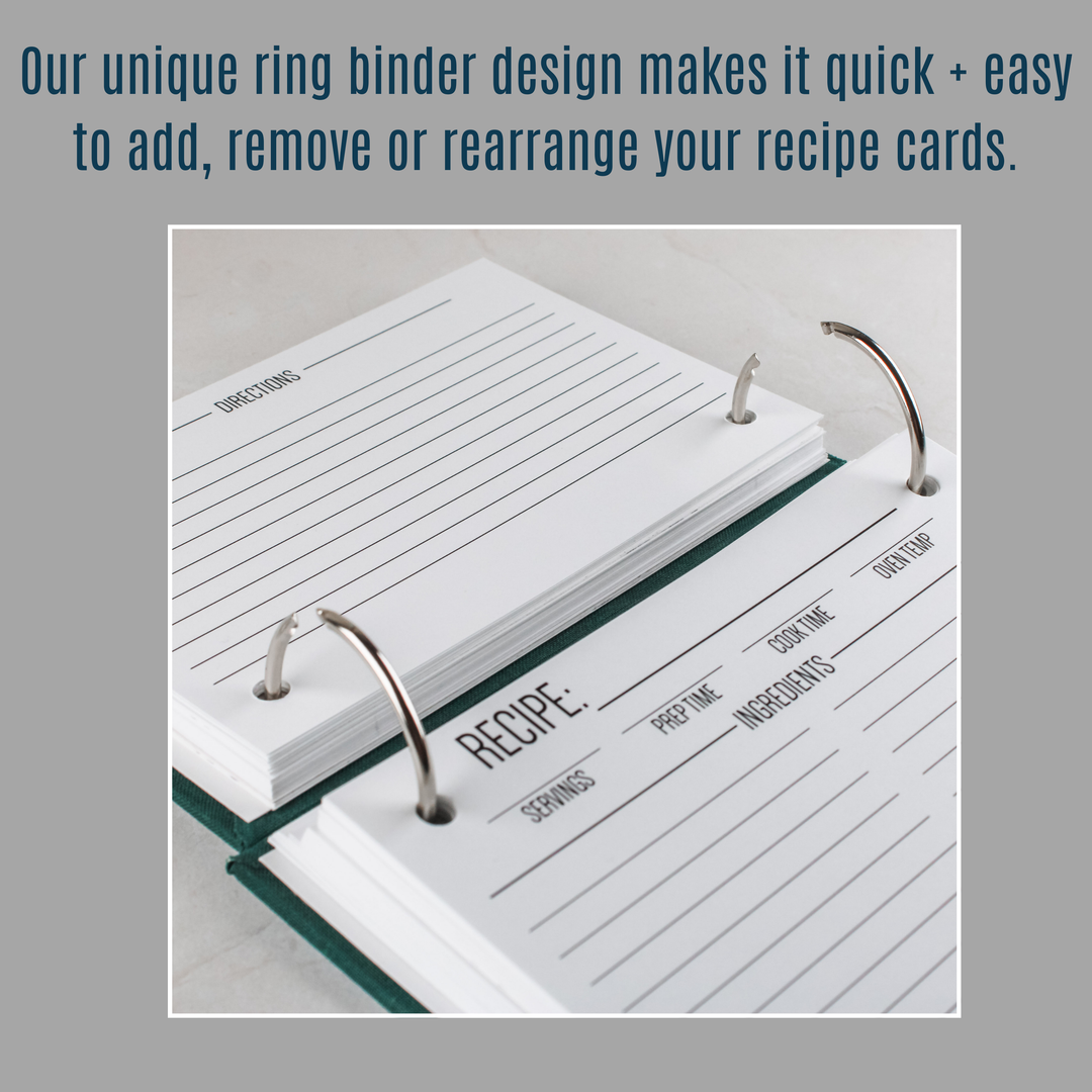 Family Recipe Book | Personalized Custom Cookbook with Alpha Tabs inAWE Family Recipe Book | Personalized Custom Cookbook with Alpha Tabs inAWE