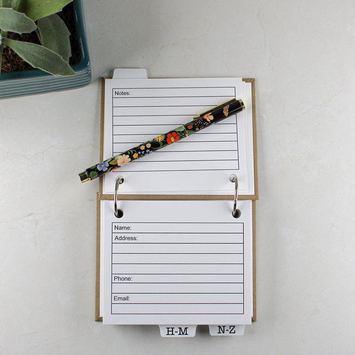 Address Book with Refillable Pages and Alpha Tabs - inAWE Handmade Gifts, Personalized Gifts, Spiritual Gifts 