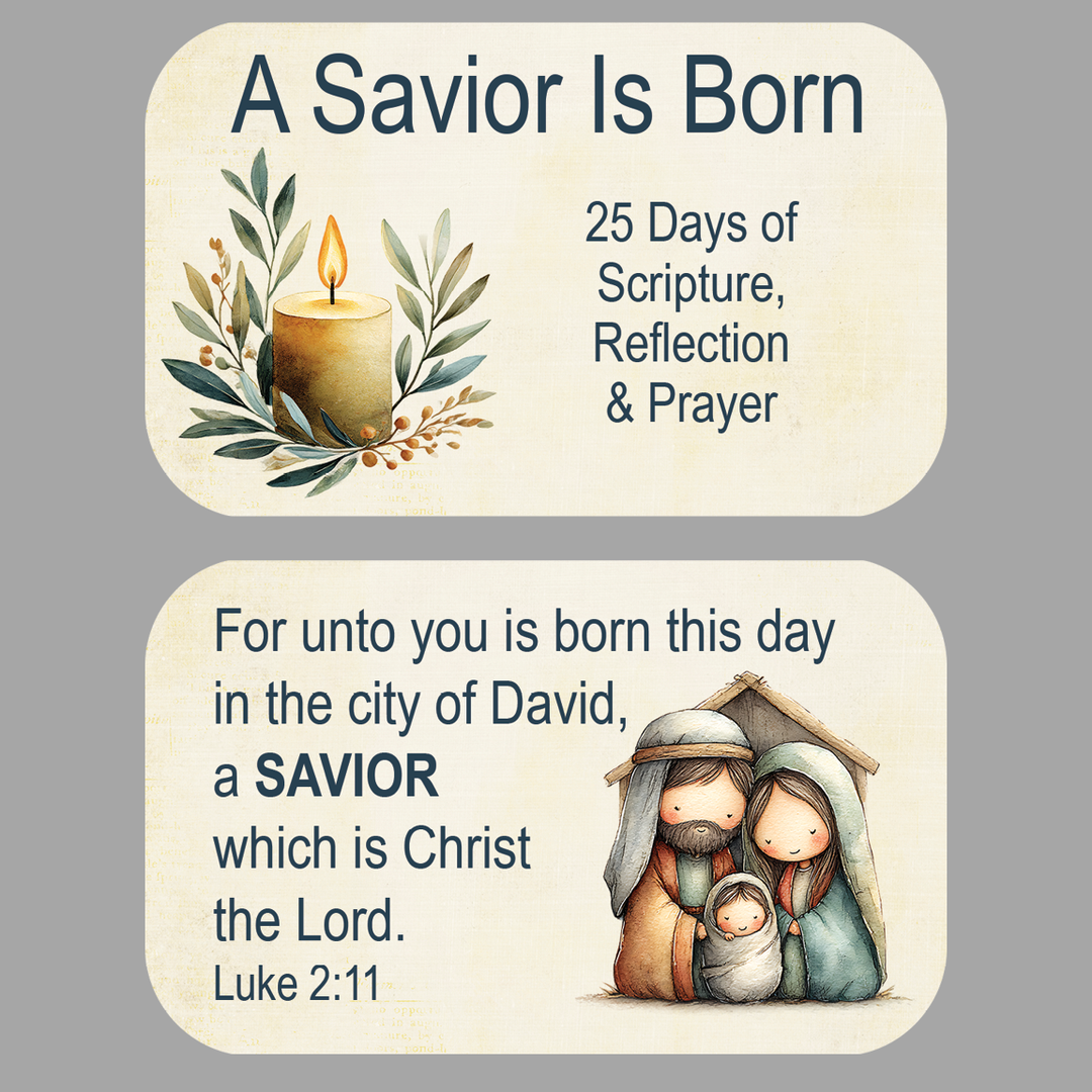 Christmas Advent Devotional Printable | DIY Advent Craft and Family Activity | 25-Day Countdown with Scripture and Prayer - inAWE Handmade Gifts, Personalized Gifts, Spiritual Gifts 