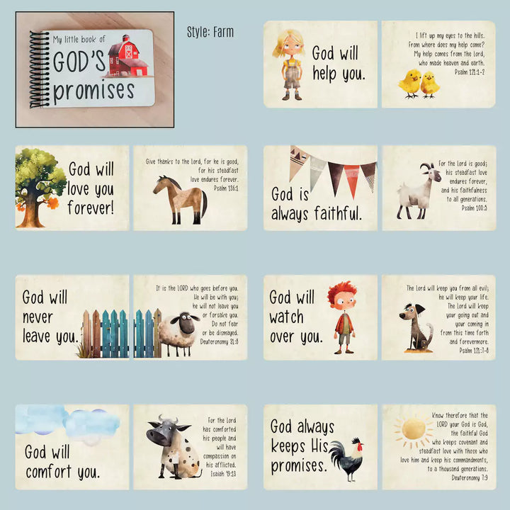 Early Reader Books with God's Promises and Bible Verses - inAWE Handmade Gifts, Personalized Gifts, Spiritual Gifts 