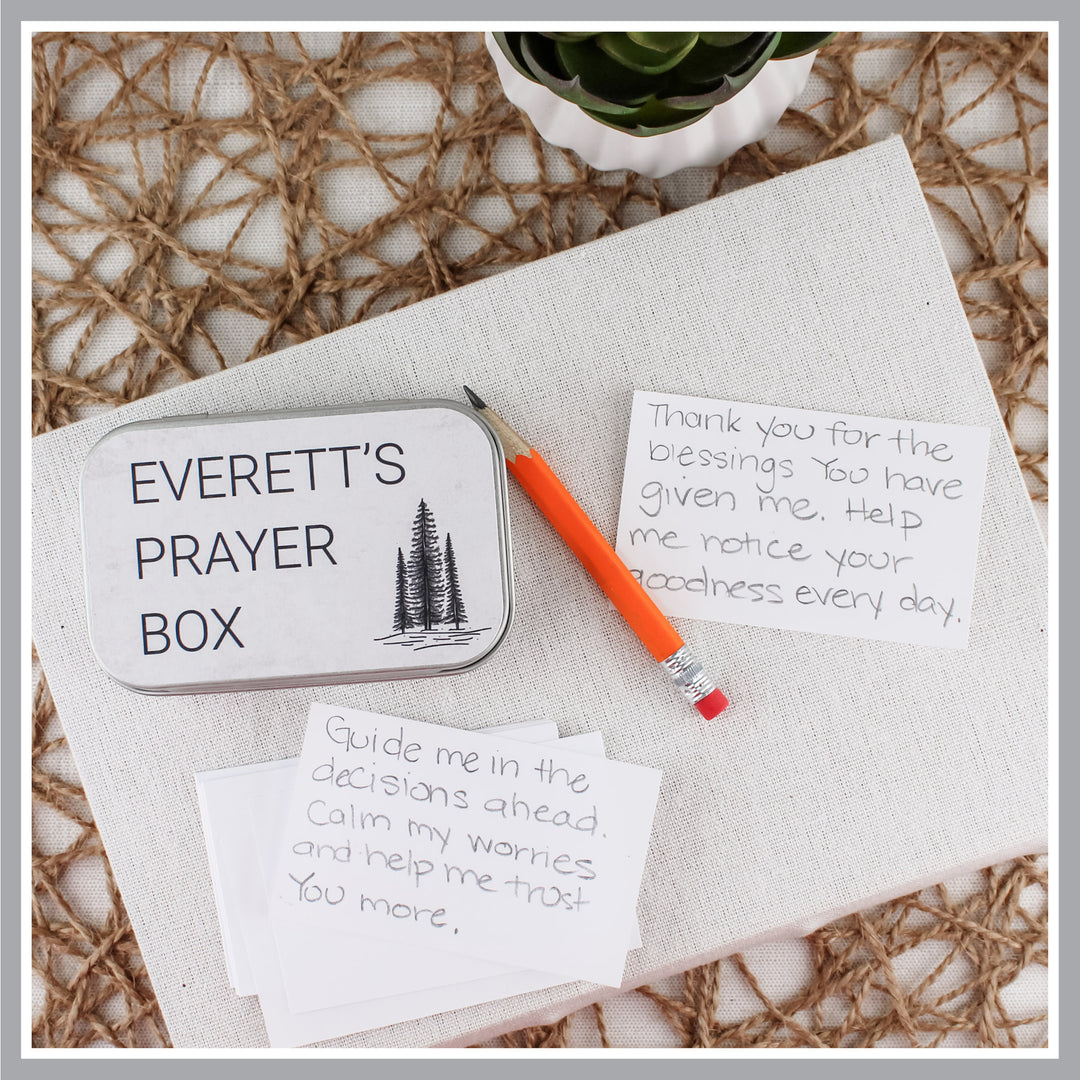 Personalized Prayer Box – Baptism Gift for Boys and Godsons