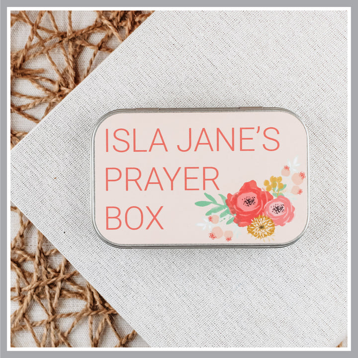 Personalized Prayer Box – Baptism Gift for Girls and Goddaughters