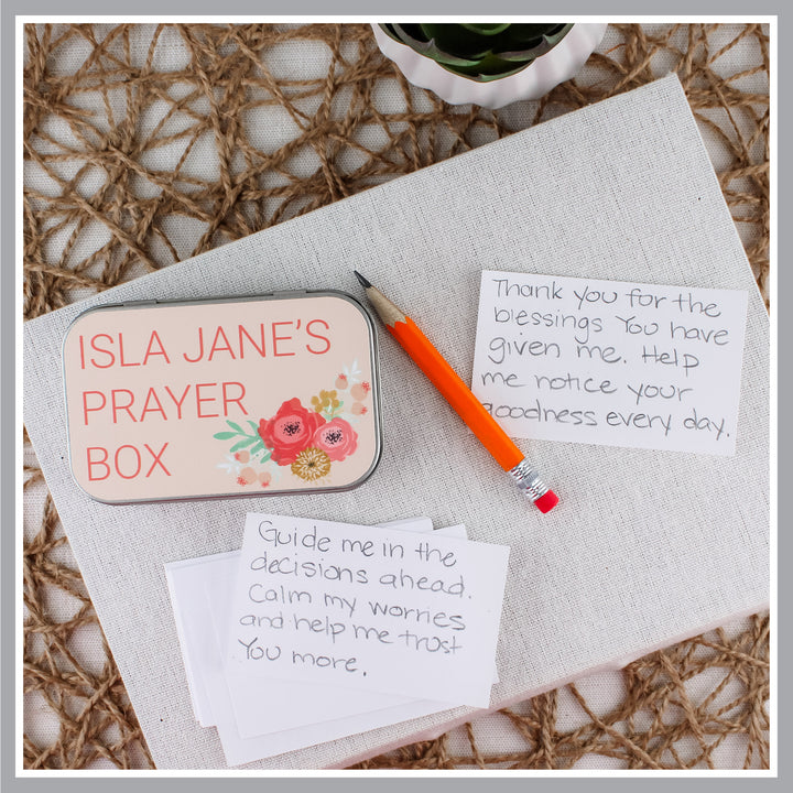 Personalized Prayer Box – Baptism Gift for Girls and Goddaughters