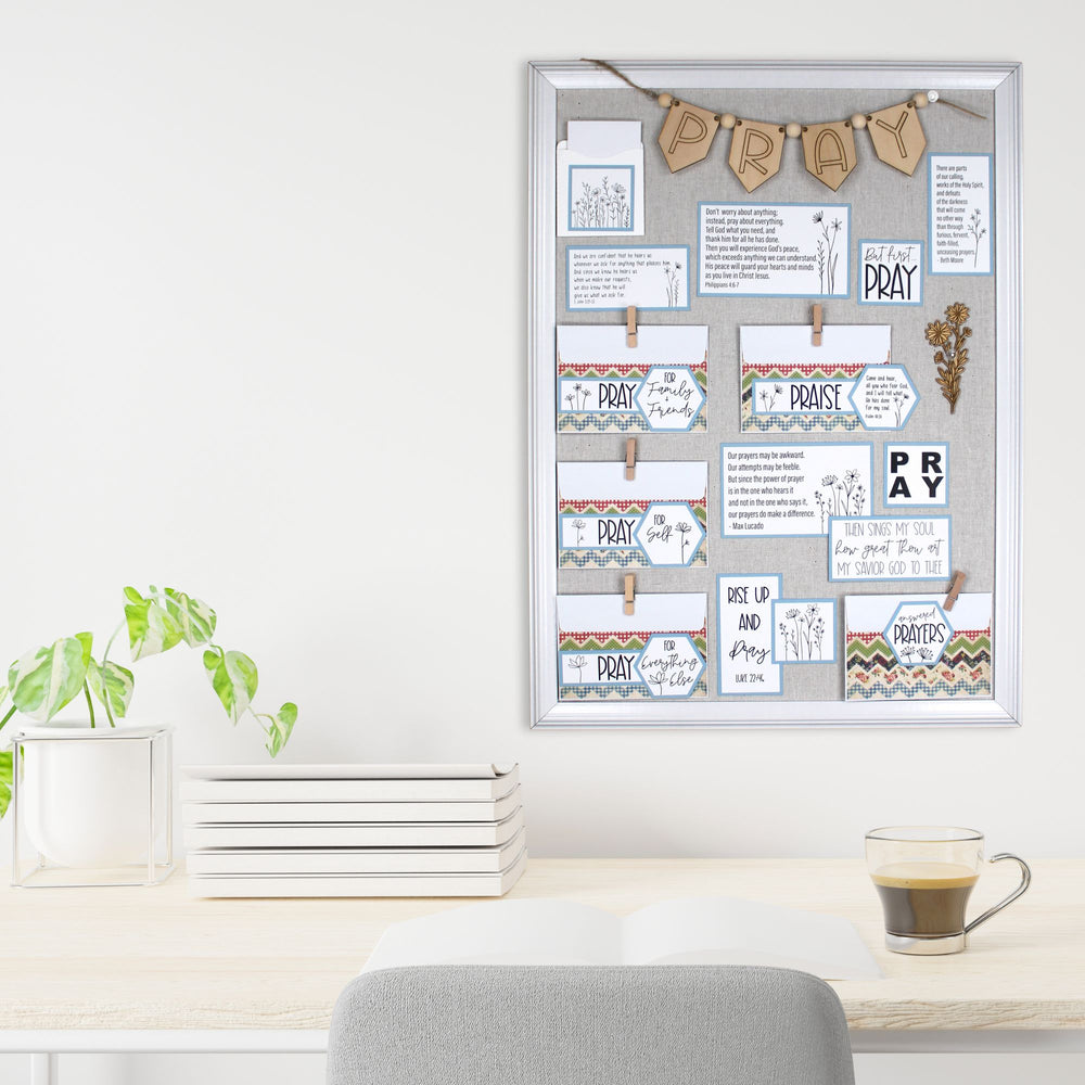Inspiring prayer boards for your prayer room.