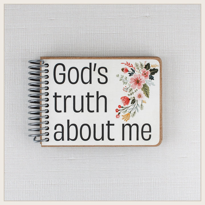 Pink Folk Art God’s Truth About Me Christian affirmation book for kids.