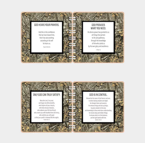 Bible Verse Book with Printed Title - Mossy Oak - inAWE Handmade Gifts, Personalized Gifts, Spiritual Gifts 