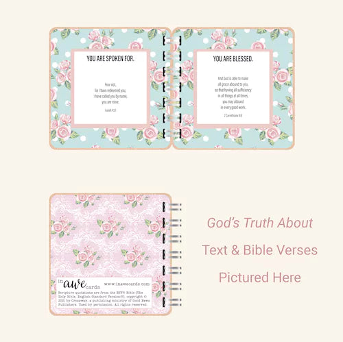 Bible Verse Book with Printed Title - Pink Chic - inAWE Handmade Gifts, Personalized Gifts, Spiritual Gifts 
