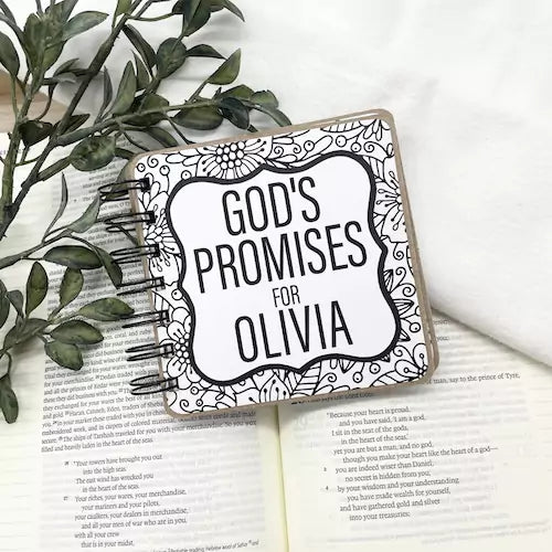 Bible Verse Book with Printed Title - Doodle - inAWE Handmade Gifts, Personalized Gifts, Spiritual Gifts 