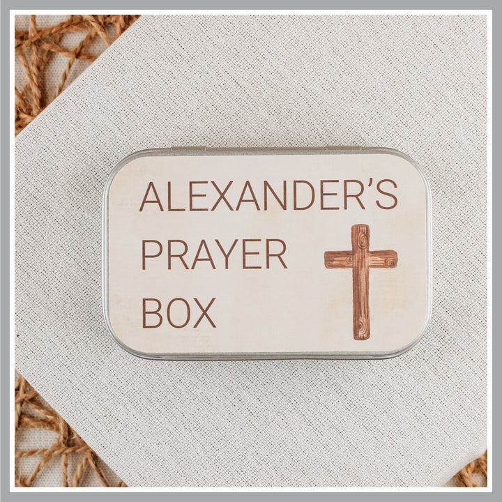 Personalized Prayer Box – First Communion Gift for Boys