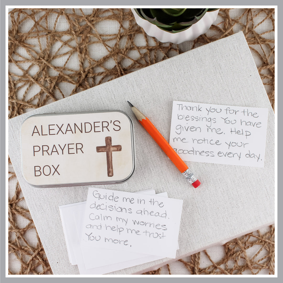 Personalized Prayer Box – First Communion Gift for Boys