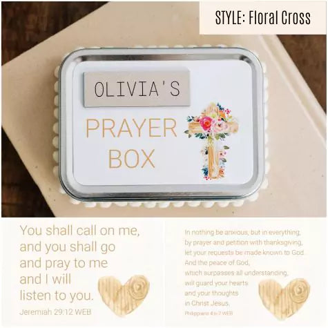 Personalized Christian Gift for Teachers- Personalized Prayer Box - inAWE Handmade Gifts, Personalized Gifts, Spiritual Gifts 