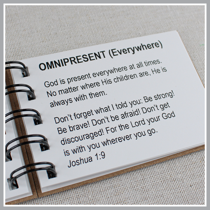 Attributes of God Book | 30 Biblical Characteristics of God with Bible Verses | Christian Bible Study Gift