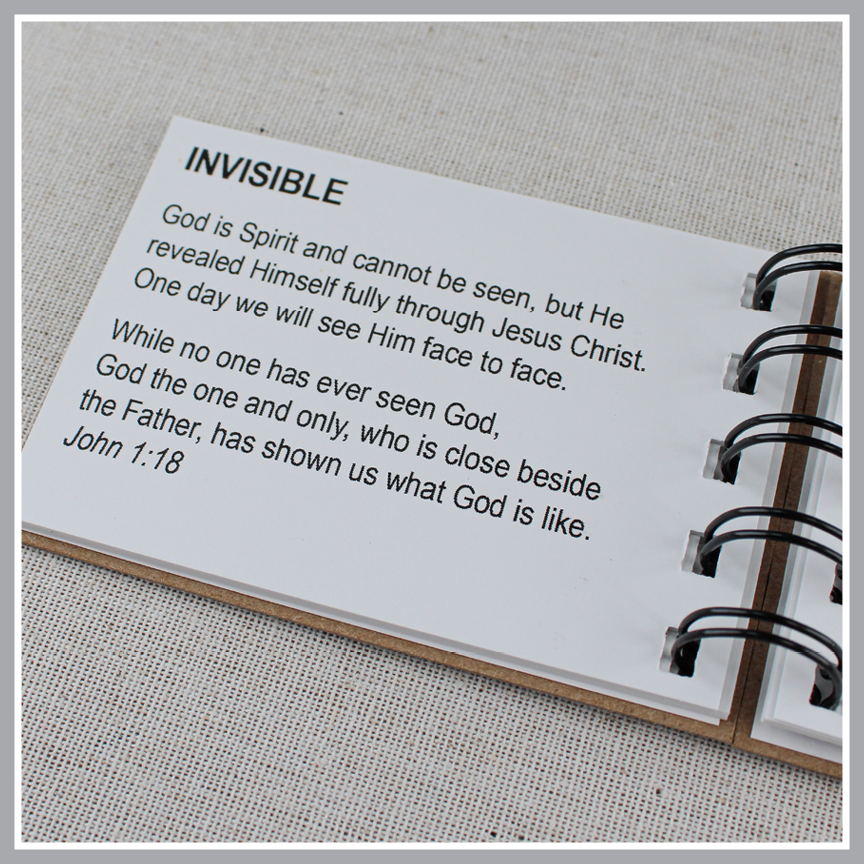 Attributes of God Book | 30 Biblical Characteristics of God with Bible Verses | Christian Bible Study Gift