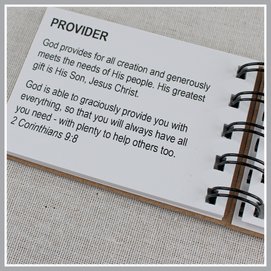 Attributes of God Book | 30 Biblical Characteristics of God with Bible Verses | Christian Bible Study Gift