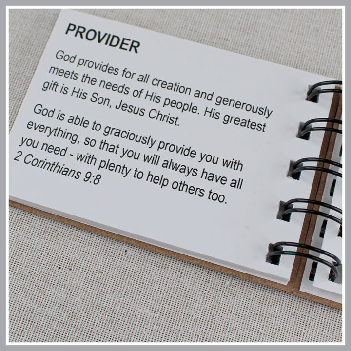 Attributes of God Book | 30 Biblical Characteristics of God with Bible Verses | Christian Bible Study Gift