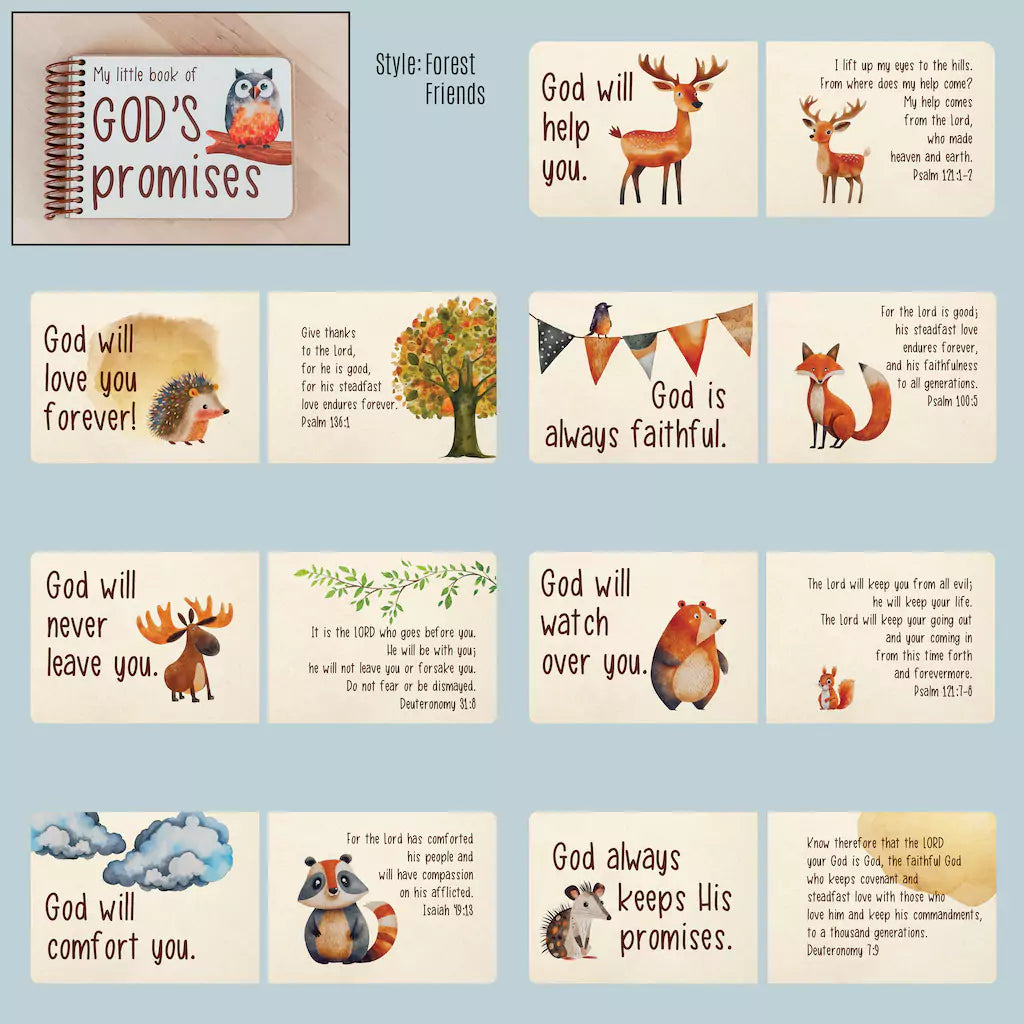 God's Promises Board Book - Baby's First Birthday Gift Ideas - inAWE Handmade Gifts, Personalized Gifts, Spiritual Gifts 