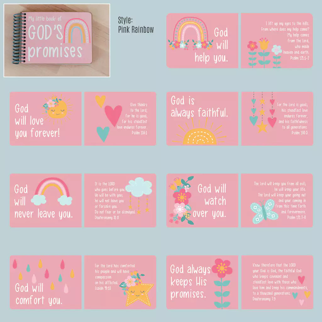 God's Promises Board Book - Promises of God and Bible Verses - inAWE Handmade Gifts, Personalized Gifts, Spiritual Gifts 
