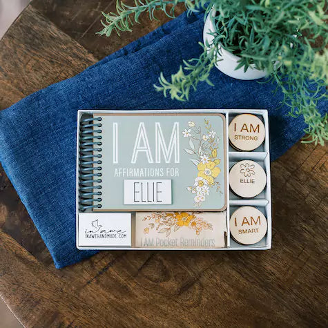 I AM Positive Affirmations | I AM Children's Board Book and Gift Set - inAWE Handmade Gifts, Personalized Gifts, Spiritual Gifts 